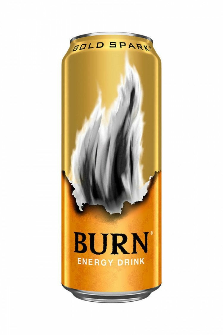 Энергетик Burn золотой